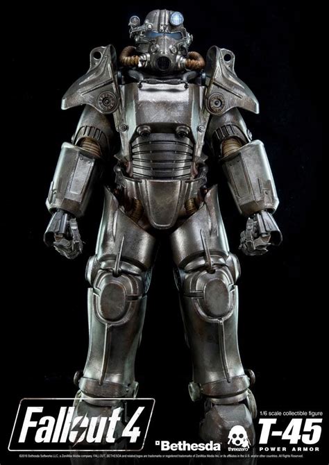 Fallout 4 T 45 Power Armor 16 Scale Figure Fallout Power Armor Power Armor Power Armour