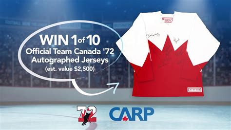 Win A Team Canada 72 Autographed Jersey Youtube