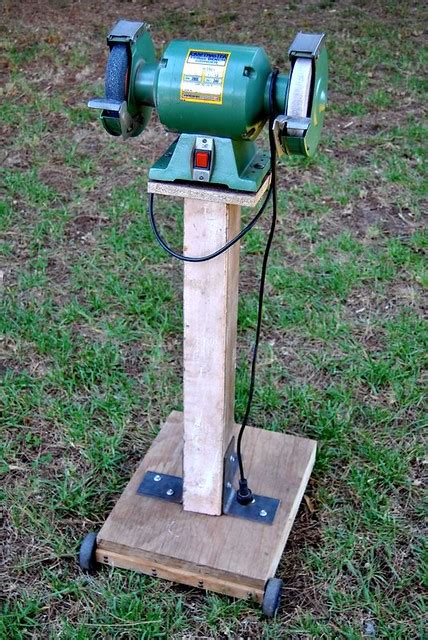 Quality and property test before products are packed and loaded. diy grinder stand | Flickr - Photo Sharing!