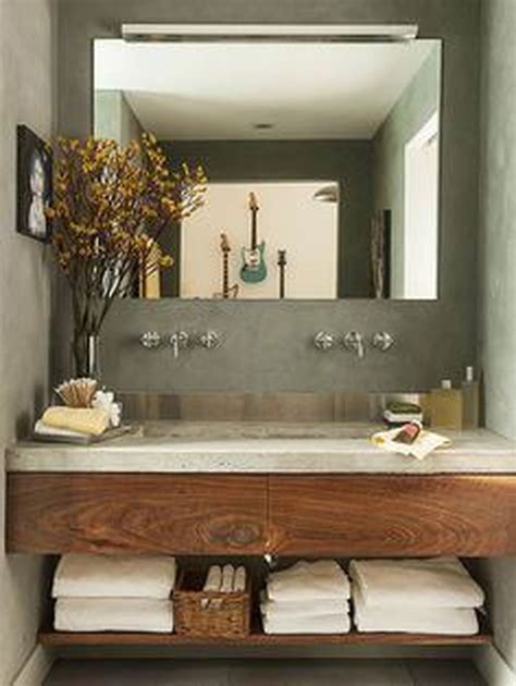 Comfy And Glamorous Bathroom Decor Ideas 05 Concrete Bathroom Design