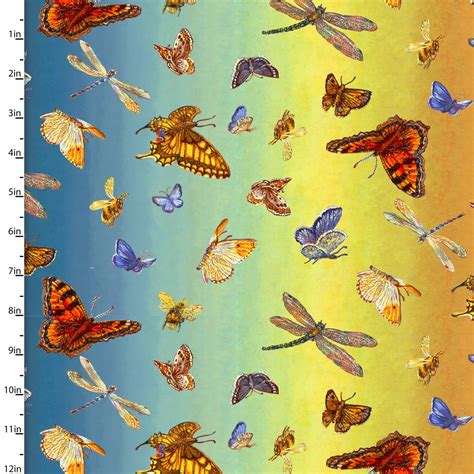 3 Wishes Spirit Of Flight Butterfly Ombre Multi Fabric Utopia