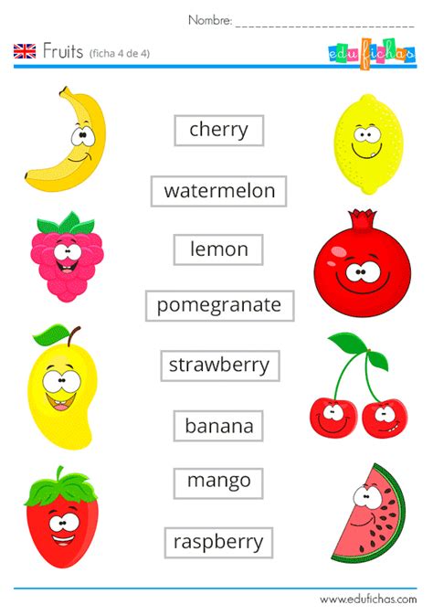 26 Imagenes De Frutas Con Su Nombre En Ingles Y Espaã±ol Simple Sado