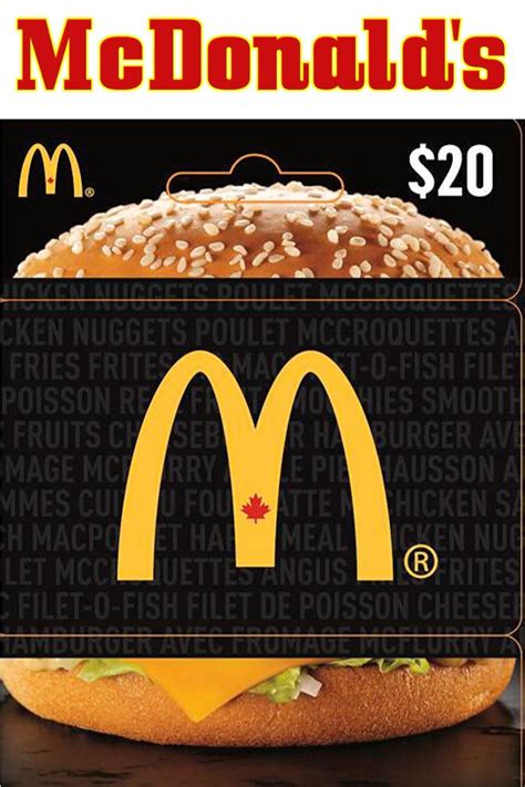 Visit the company website www.mcdonalds.com or live chat for more information. Free $20 mcdonald gift card | Mcdonalds gift card, Free mcdonalds, Mcdonalds