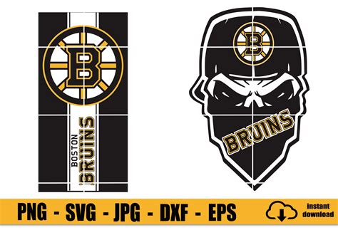 Boston Bruins Svg Bruins Skull Svg Hockey Svg Skull Svg Etsy