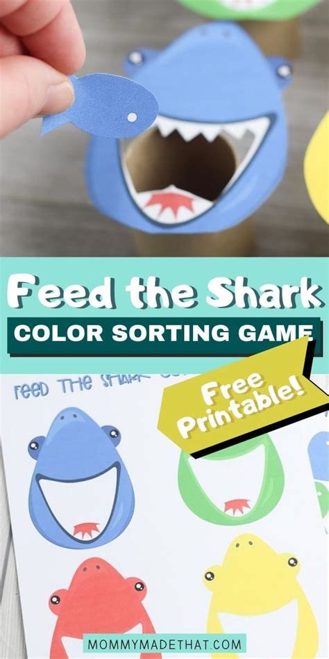 Feed The Shark Game With Free Printable Animal Activities For Kids