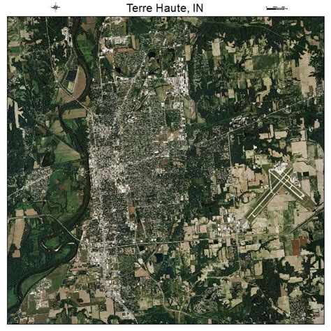 Aerial Photography Map Of Terre Haute In Indiana
