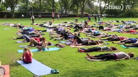 outdoor yoga on shaw tv youtube