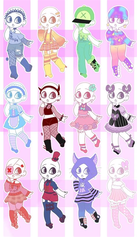 Pin By Bree On Random Pastel Goth Outfits Drawing Anime Clothes