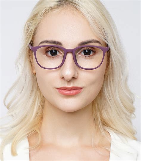 Aglaia Elegant Matte Purple Eyeglasses With Great Glamour Zinff Optical