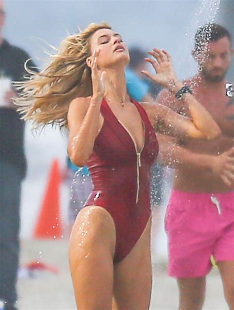 Kelly Rohrbach In Red Swimsuit Baywatch Set In Georgia 5 4 2016
