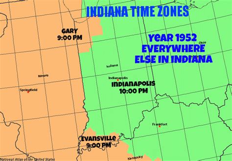 Time Zones In Indiana Map Map