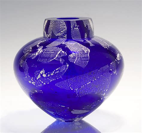 Cobalt Emperor Bowl By Randi Solin Art Glass Vessel Artful Home