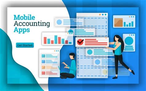 Premium Vector Abstract Design Of Mobile Accounting Apps