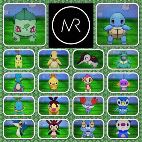 Special Offer Best Competitive All 18 Gen 1 6 Shiny Starters Pokemon