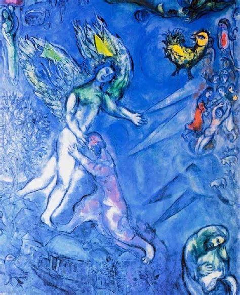 La Lutte De Jacob Et De L Ange Marc Chagall Marc Chagall Art