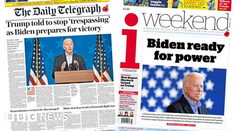 Newspaper Headlines History Calls As Biden Prepares For Victory
