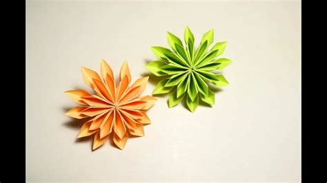 Beautiful Flower Origami Paper Tutorial Diy — Colormania