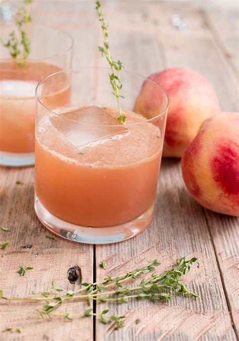 Peach Bourbon Smash An Easy Peach Cocktail With 4 Ingredients Recipe