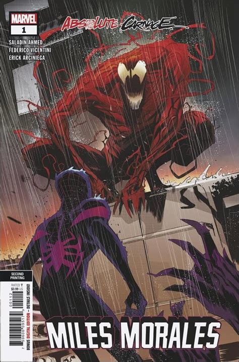 Absolute Carnage Miles Morales 1 G Oct 2019 Comic Book By Marvel