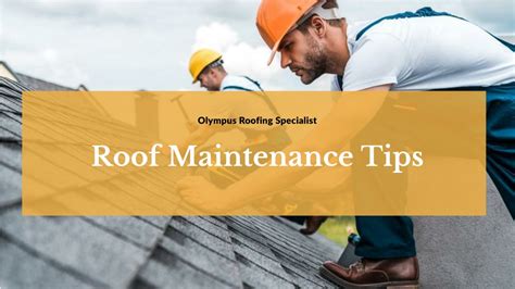 Ppt Tips For Roof Maintenance Powerpoint Presentation Free Download