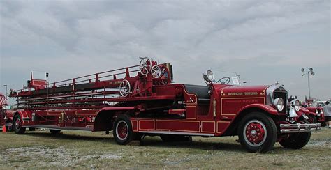 American Lafrance Tractor Drawn Aerial Tillers Fire Trucks