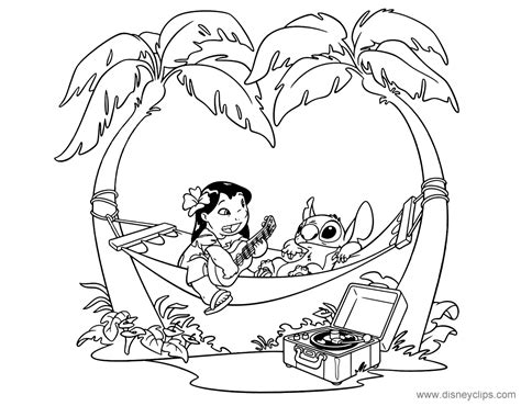 These coloring pages are the perfect makings for an afternoon full of fun. Lilo and Stitch Coloring Pages (2) | Disneyclips.com