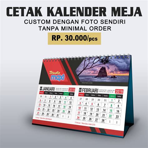 Jual Cetak Kalender Meja 2022 Custom Foto Sendiri Shopee Indonesia