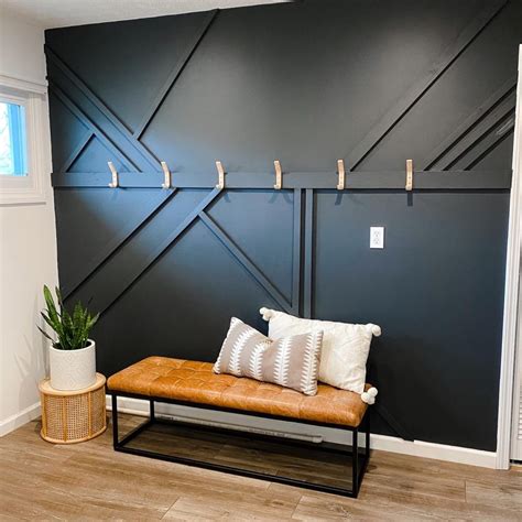 How To Create A Geometric Wood Feature Wall With Absolutely No