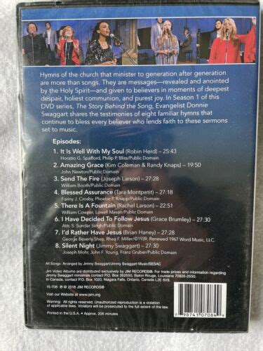Sbn Networks The Story Behind The Song Season 1 Dvd 8 Episodes Ebay