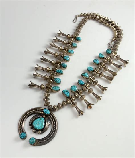 Carl Luthey Turquoise Squash Blossom Necklace Hoel S Sedona Silver
