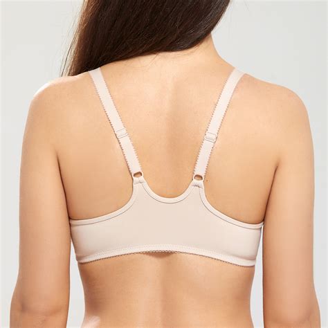 delimira women s front closure bra non padded seamless underwire racerback ebay