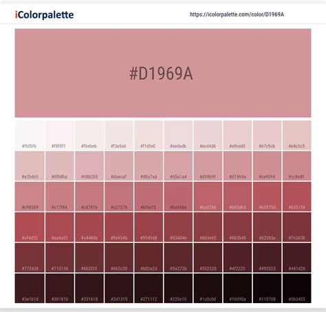 Pantone 15 1614 Tcx Blush Color Hex Color Code D1969a Information