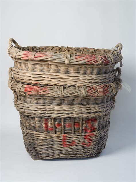 Antique French Champagne Grape Harvest Baskets Decorative Antiques Uk