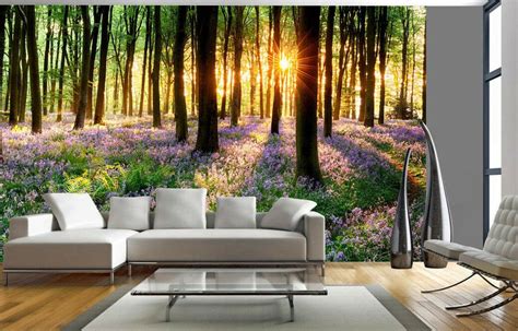 Forest room bedroom design bedroom themes wallpaper design for bedroom wallpaper bedroom forest mural forest wall decals wall murals are the perfect wall treatment for walls that are permanent or temporary. Tree Plant Flowers Wall Mural Forest Photo Picture ...