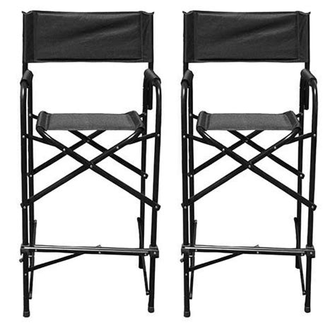 Shop wayfair for all the best big / tall office chairs. Tall Directors Chairs Black Aluminum Folding Chair Outdoor ...