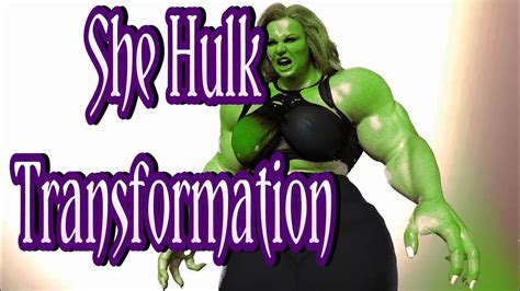 She Hulk In Real Life Transformation She Hulk Transformation Youtube