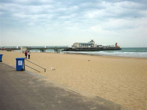 On a sunny day you will have blue skies in the background and the beautiful, award winning beaches. Free Stock photo of bournemouth pier | Photoeverywhere