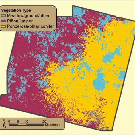 A Vegetation Cover Map Used To Restrict The Multistage Sample To
