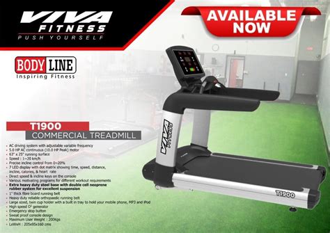 Viva Fitness 10 Hp T 1900 Commercial Treadmill 200 Kg At Rs 159000 In