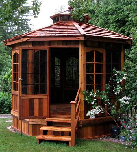 27 Gazebos With Screens For Bug Free Backyard Relaxation Wooden