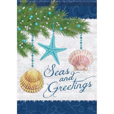 David bromstad, host of color splash, lives in a cool place full of — you guessed it — bold colors! Seas and Greetings Shells Coastal Christmas HOUSE Flag 28 ...