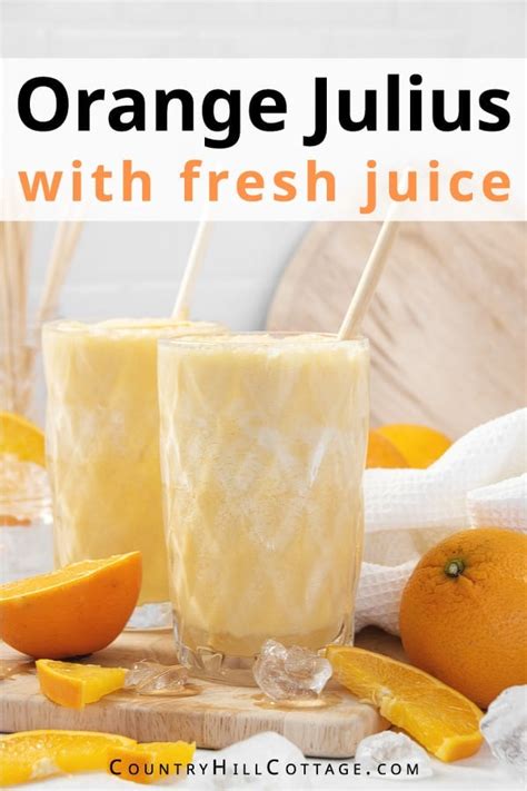 Orange Julius Recipe Without Concentrate With Fresh Orange Juice