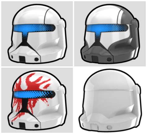 Arealight Custom Clone Commando Helmet Lego Minifigures Pick Color