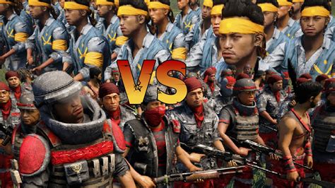Far Cry 4 Soldier Army Vs Rebel Army Ai Battle Youtube