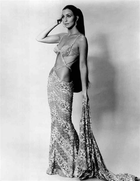 1 Photograph Of CHER Wearing The Famous Bob Mackie Dress Etsy In