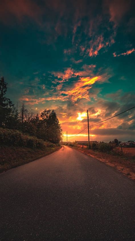 Top 86 Imagen Road Sunset Background Vn