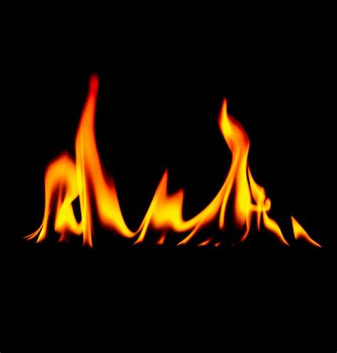 Cool Black Background With Fire Flame On Black Background Burning