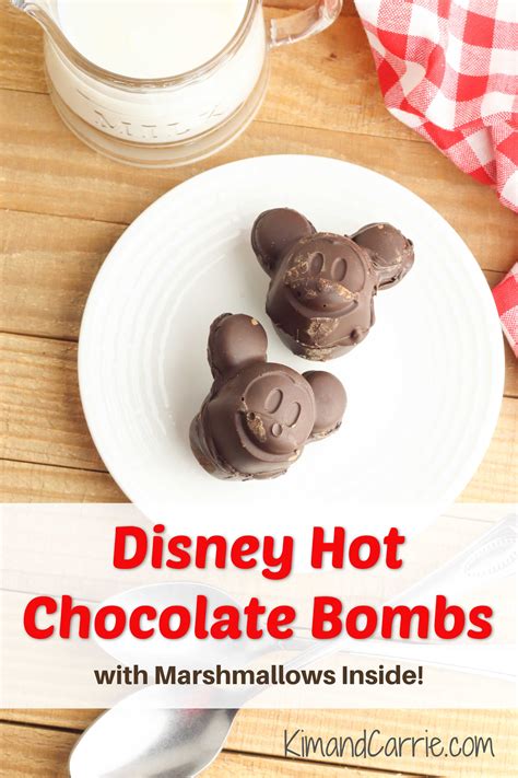 Mickey Mouse Hot Chocolate Bombs With Marshmallows Inside Recipe
