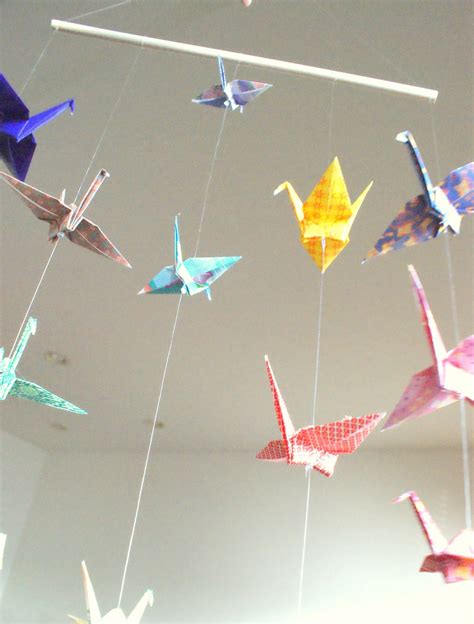 Sale 25 Off Origami Crane Hanging Mobile Ready To Ship