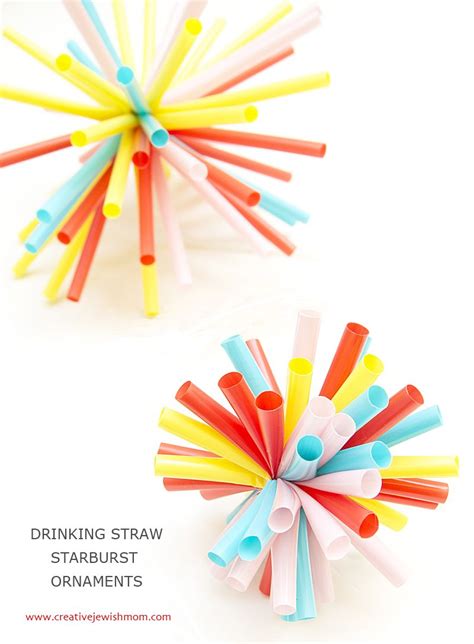 Quick Drinking Straw Starburst Ornaments Perfect For So Many